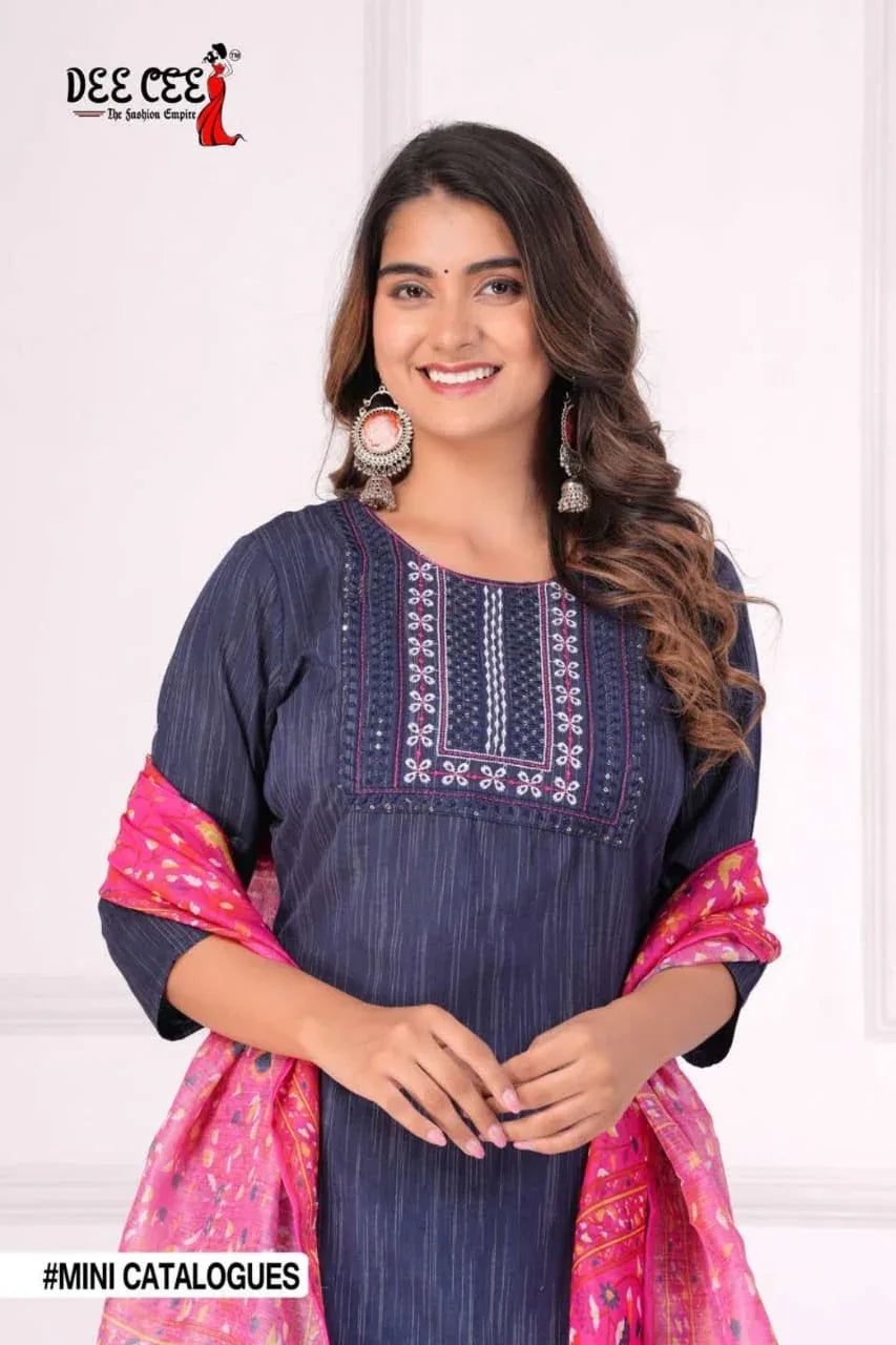 DeeCee Noor Jahan Kurti With Pent Duptta (545x04)
