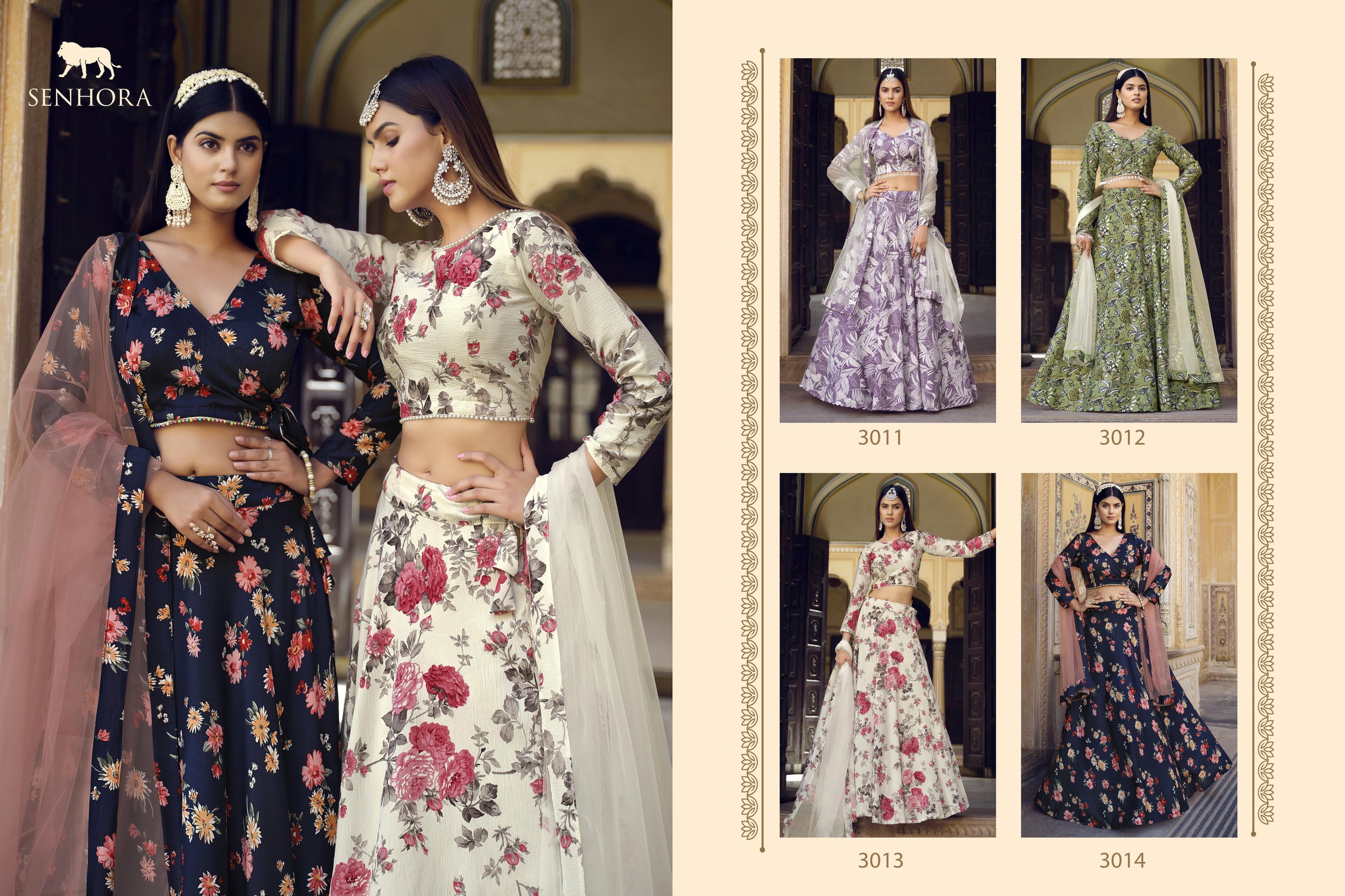 Senhora Titlee 3011-3014 Series Designer Wedding Bridal Lehenga (1495x04)