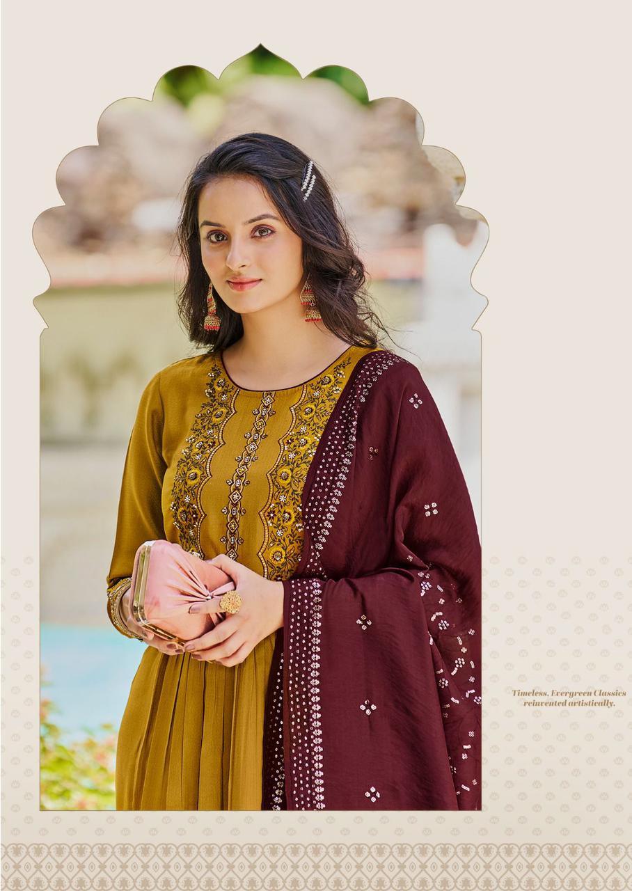 Ladies Flavour Copper Stone Vol 14 Designer Ready Made Collection (1295x05)