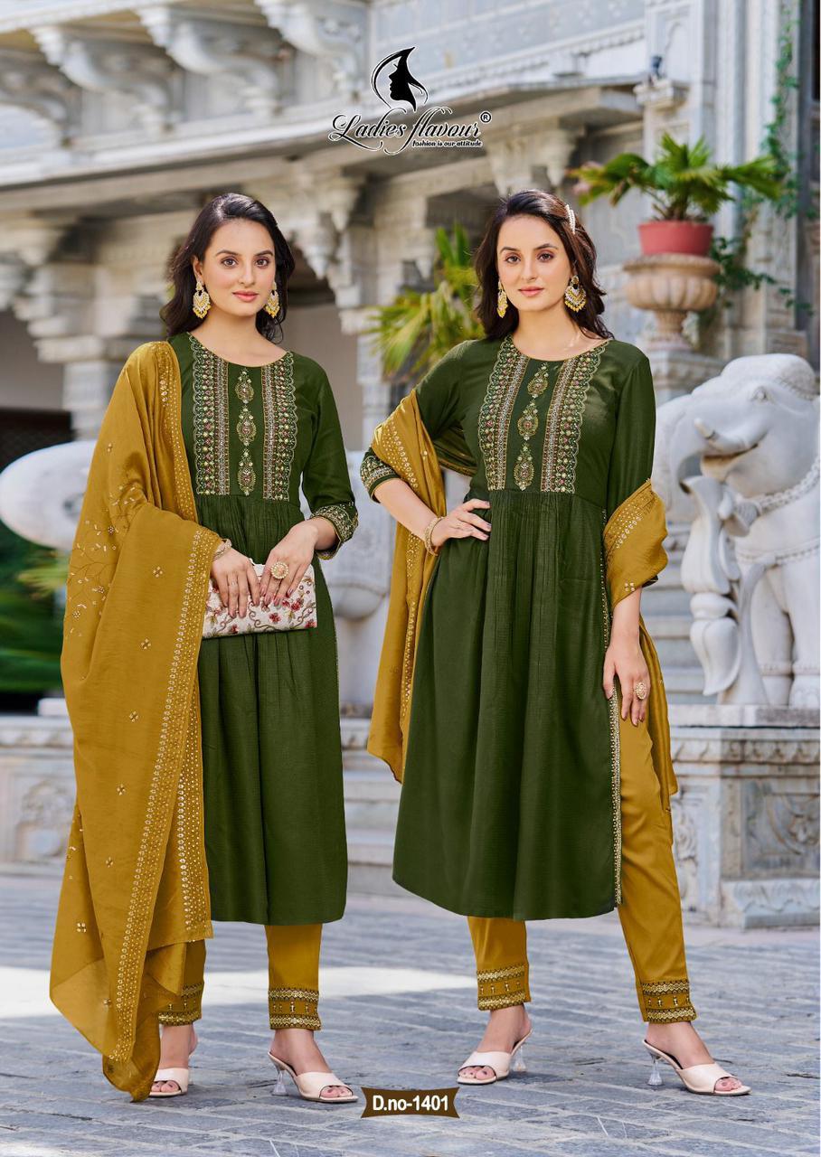 Ladies Flavour Copper Stone Vol 14 Designer Ready Made Collection (1295x05)