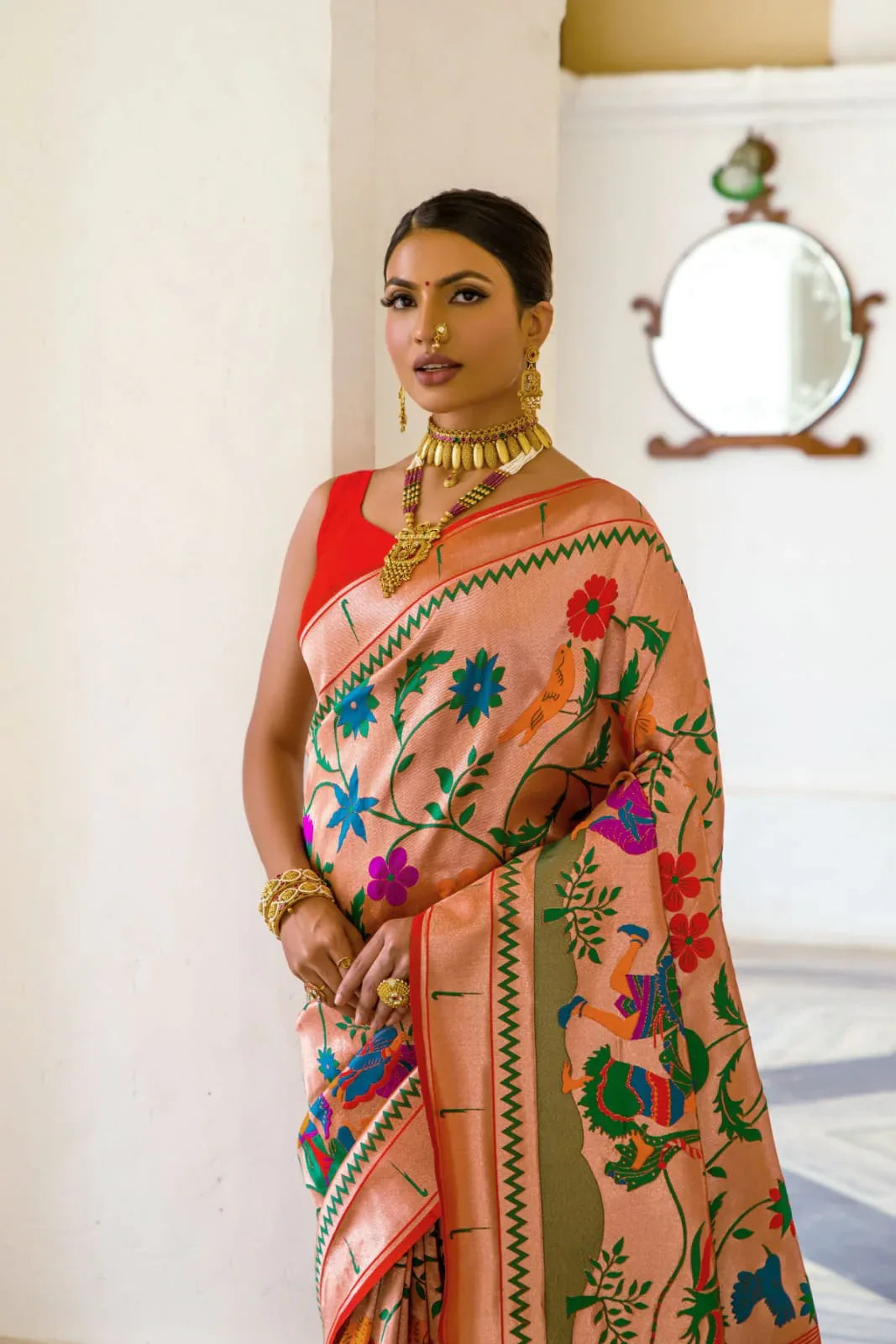 Beautiful Designer Banarasi Soft Silk Paithani Saree