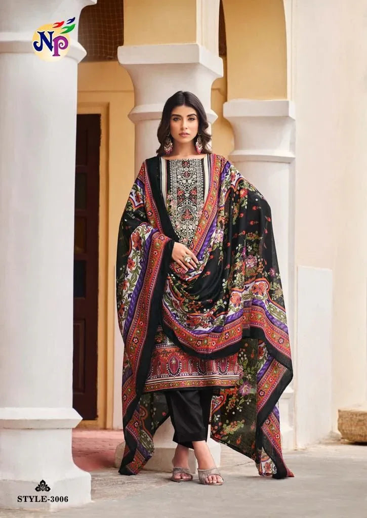 Nand Gopal Filza Memon Vol 3 Cotton Karachi Style Prints Salwar Kameez Materials (345x12)
