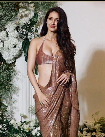 Beautiful Designer Heavy Georgette Exclusive Sequanc Saree Design 5308