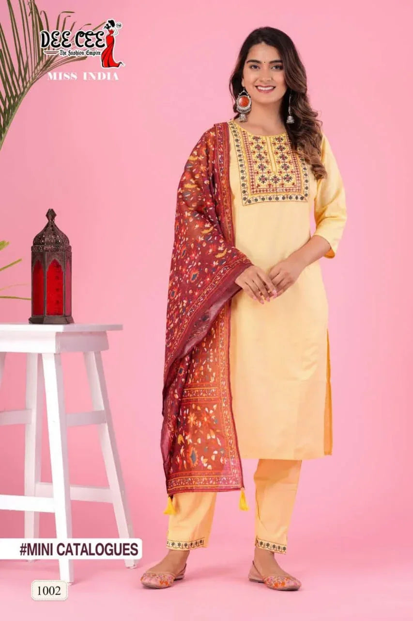 Dee Cee Miss India Kurti Wholesale Kurti Collection (545x04)