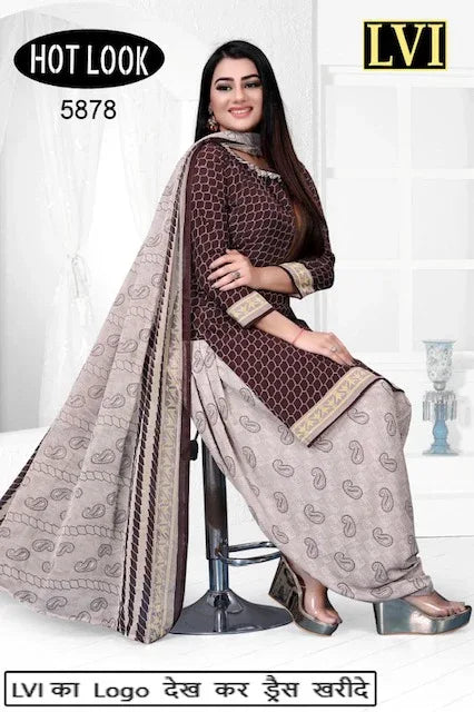 Hot Look Leon Patiyala Dress Material (215x25)