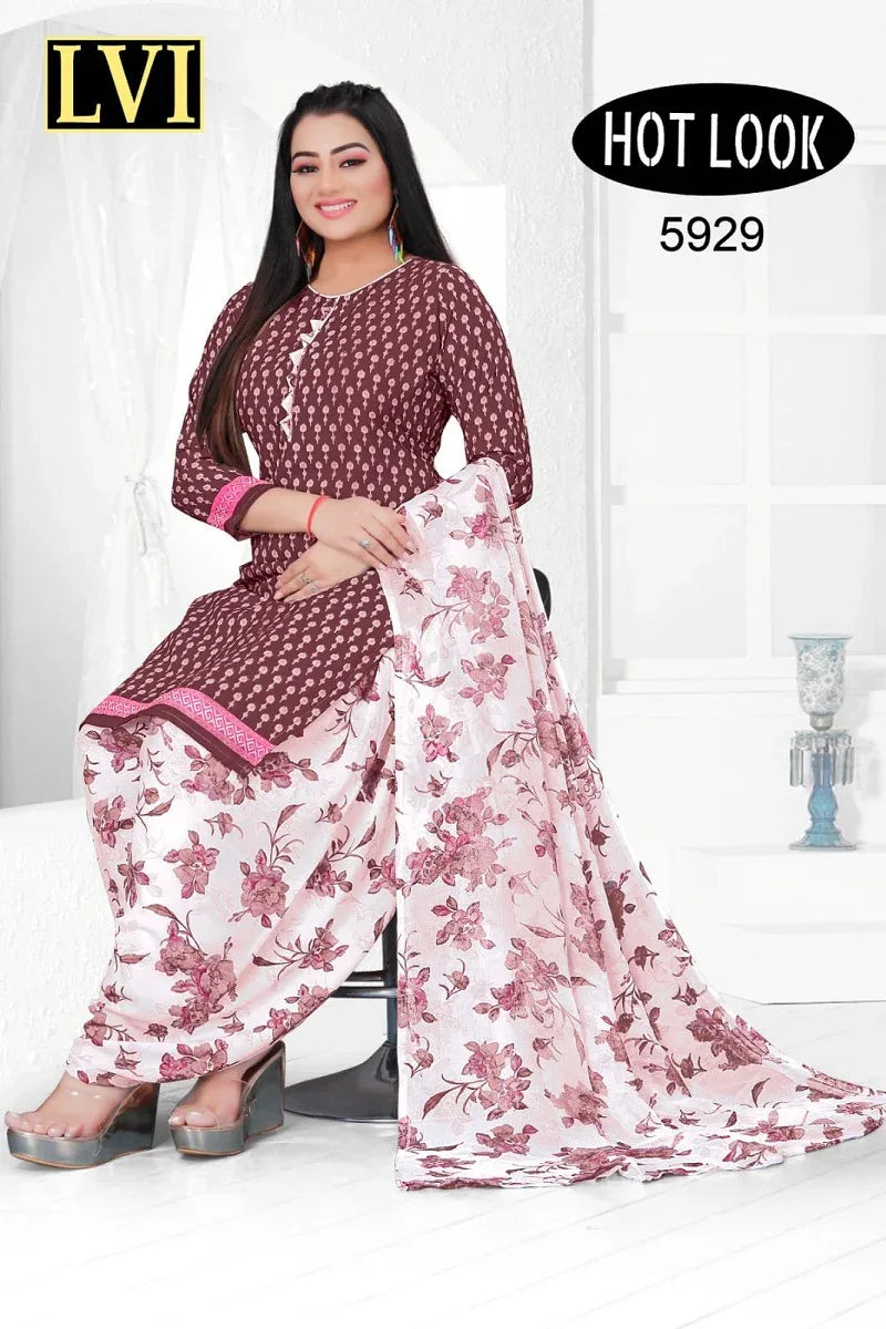 Hot Look Leon Patiyala Dress Material (215x25)