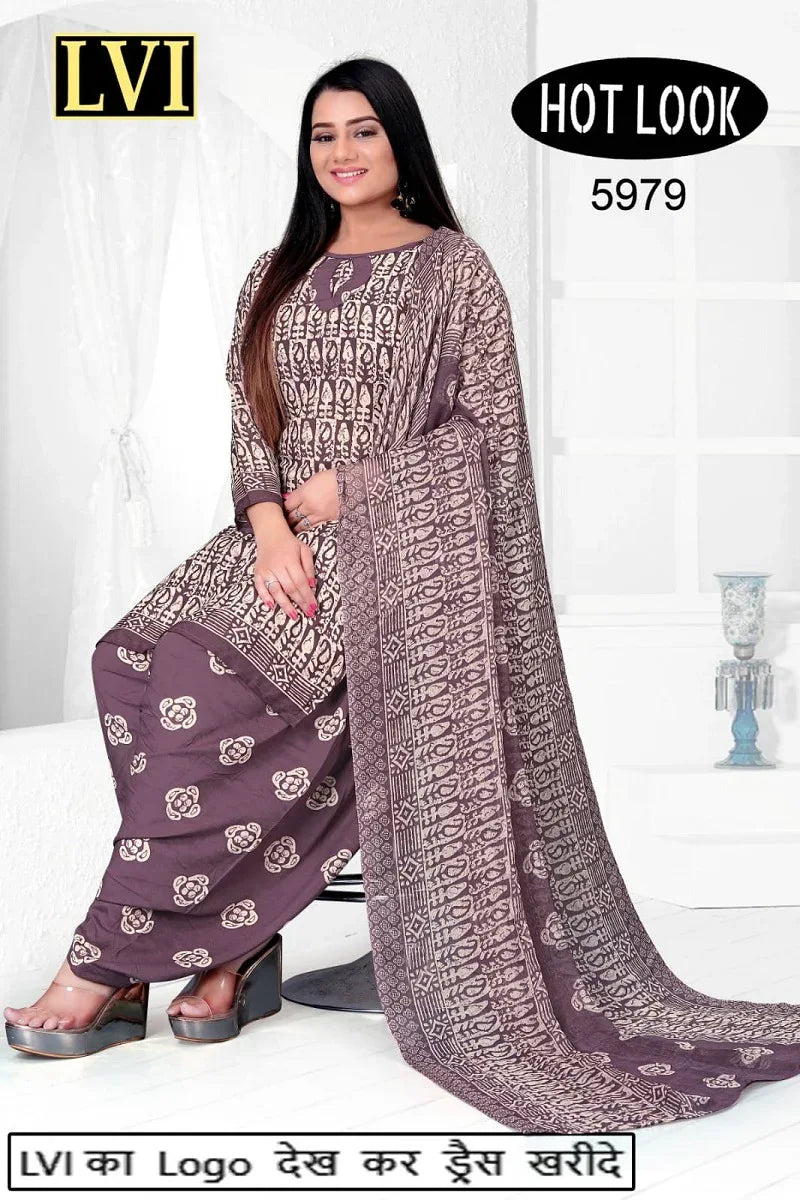 Hot Look Leon Patiyala Dress Material (215x25)