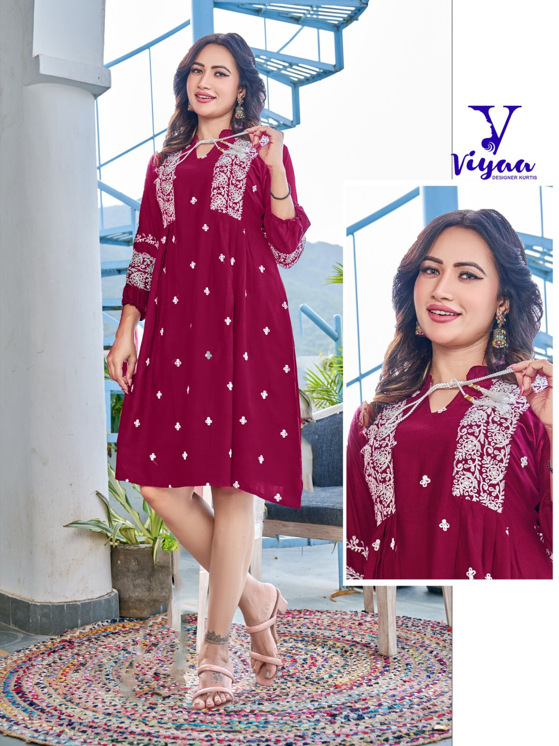 Viyaa Designer Candy Catalog Rayon Slub Party Wear Kurtis Collection (450x08)