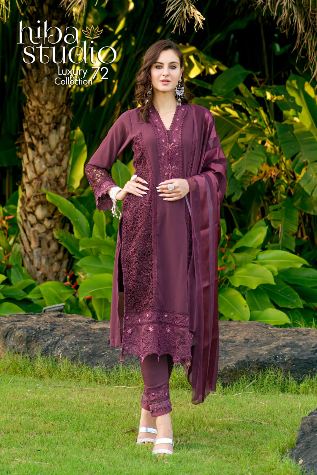 Hiba Studio LPC Vol 72 Fancy Pakistani Readymade Suit (1999x3)