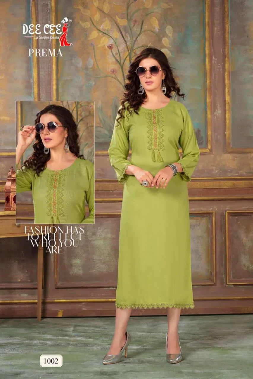 Prema Deecee 1001-1006 Series Latest Designer Kurti Set (325x06).