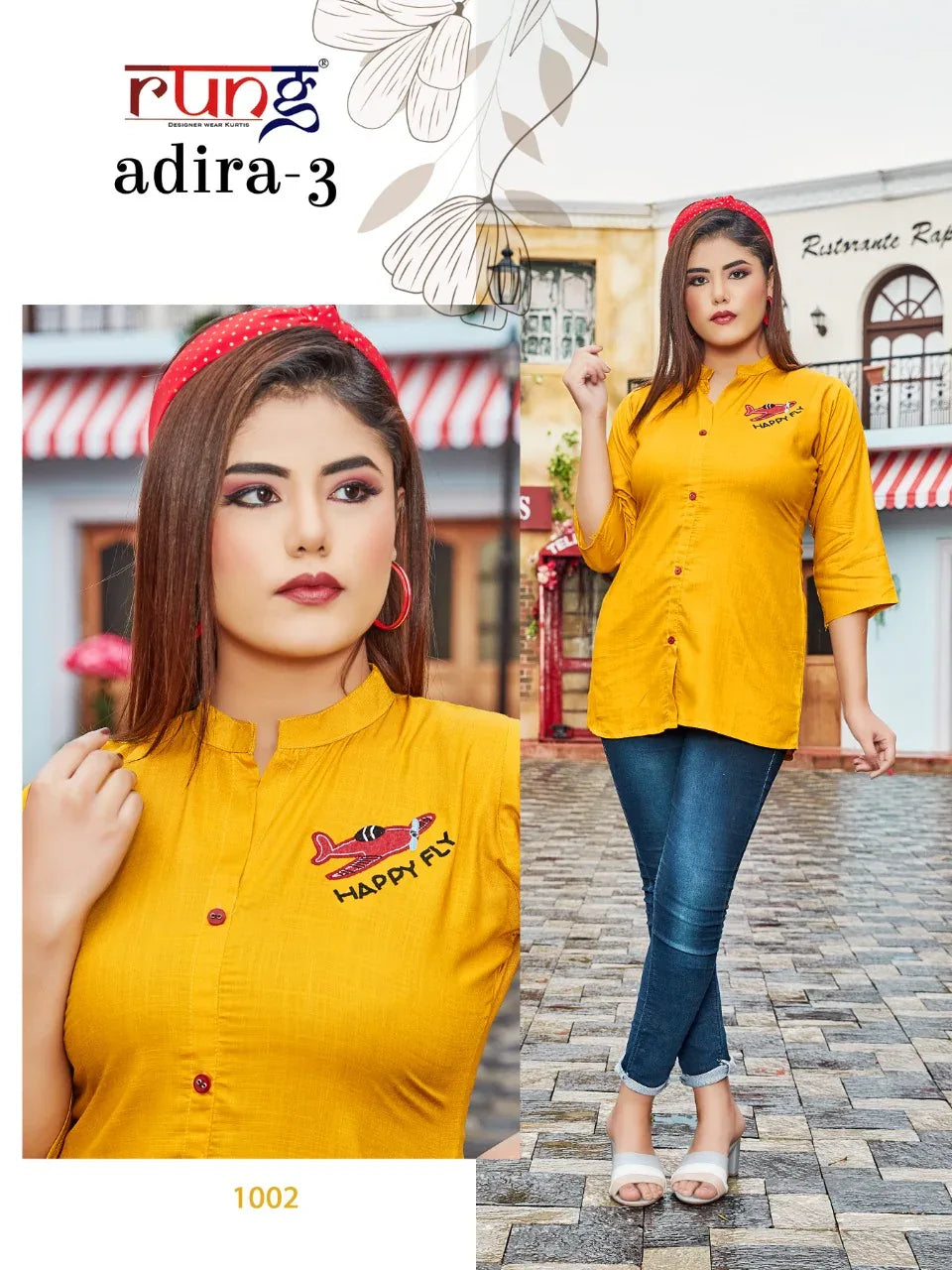 Rung Adira Vol 3 Fancy Rayon Embroidery Tops Catalog (250x10)