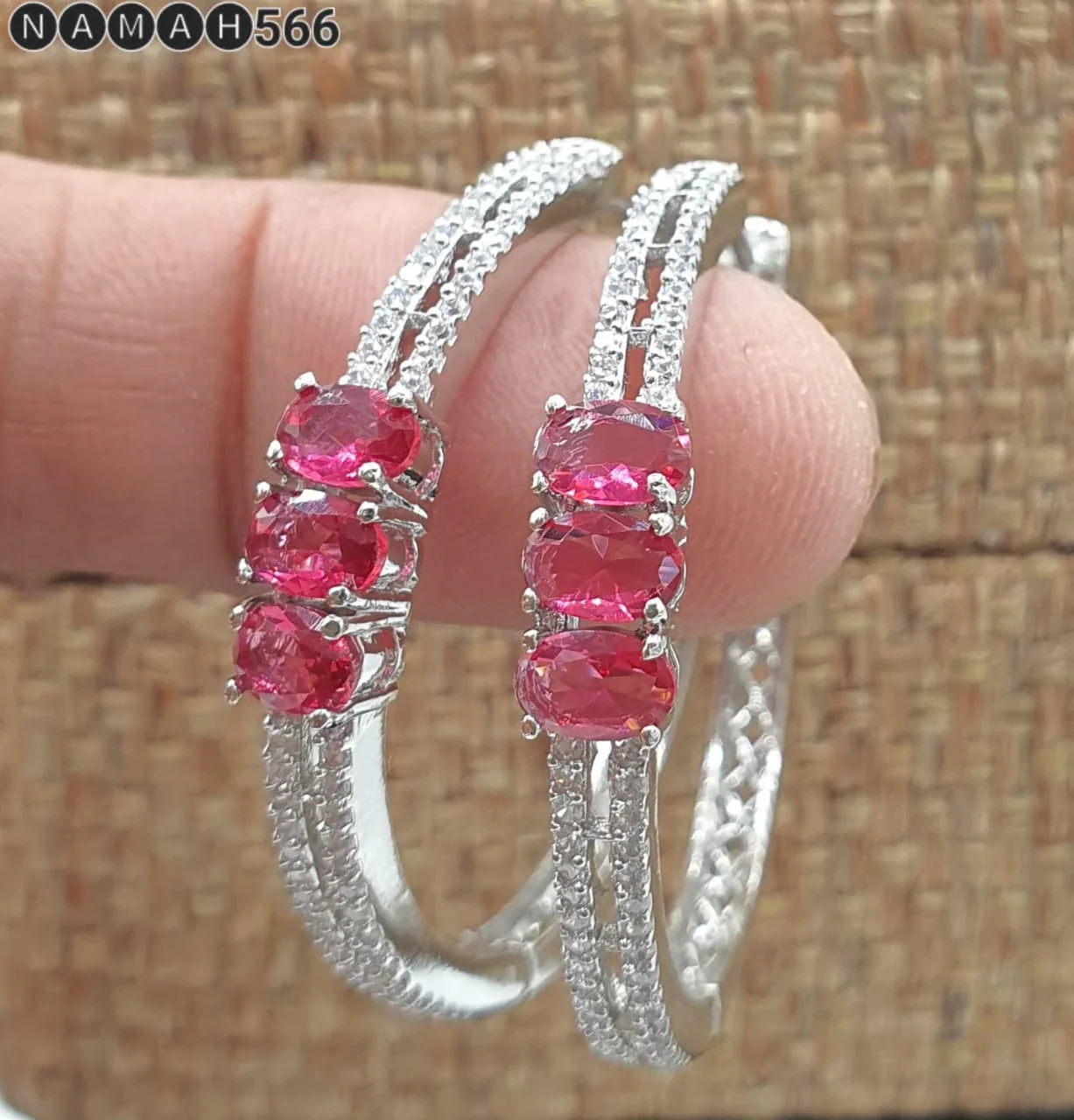 Beautiful American Diamond Earrings Set