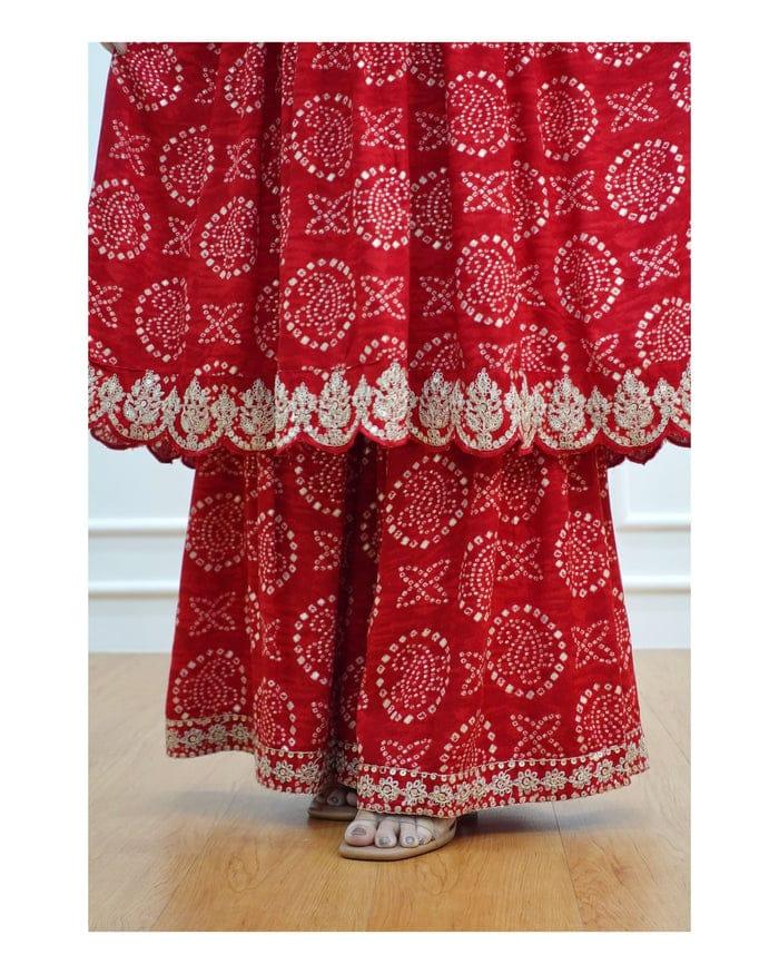 Beautiful Designer Anarkali Sharara Suit