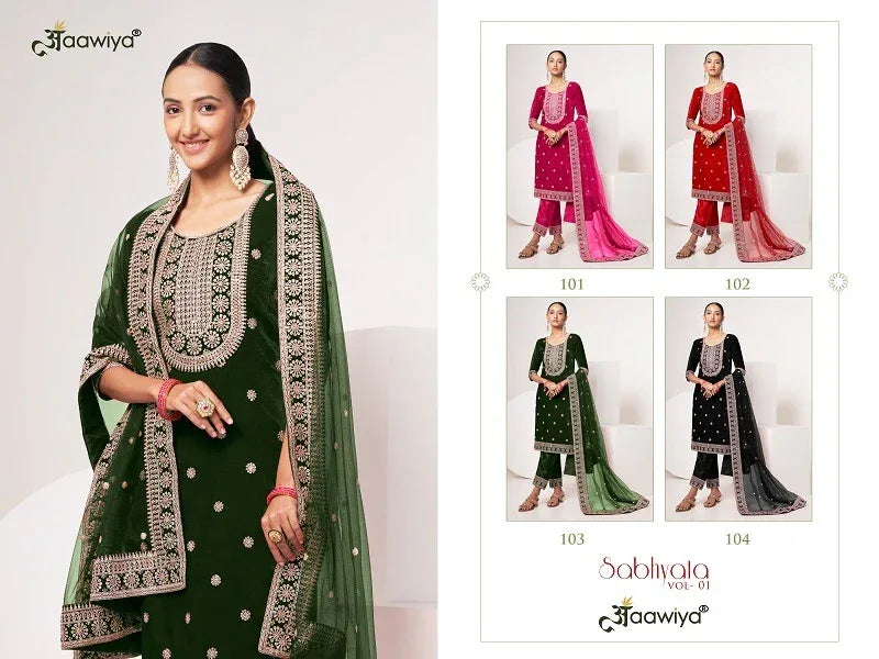 Sabhyata Vol – 1 Dress Materials (1699x04)