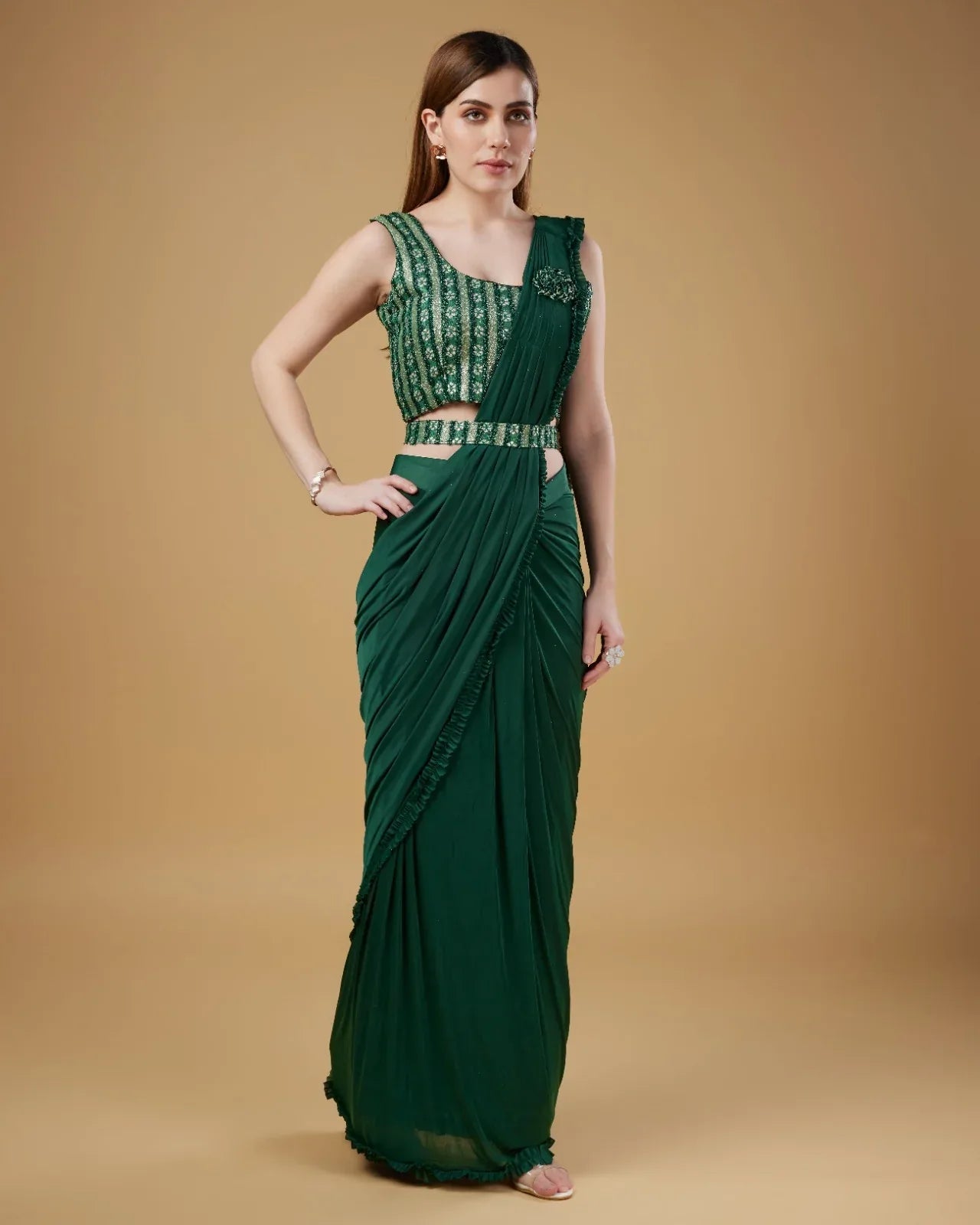 Beautiful Designer Ready To Wear One minute Saree