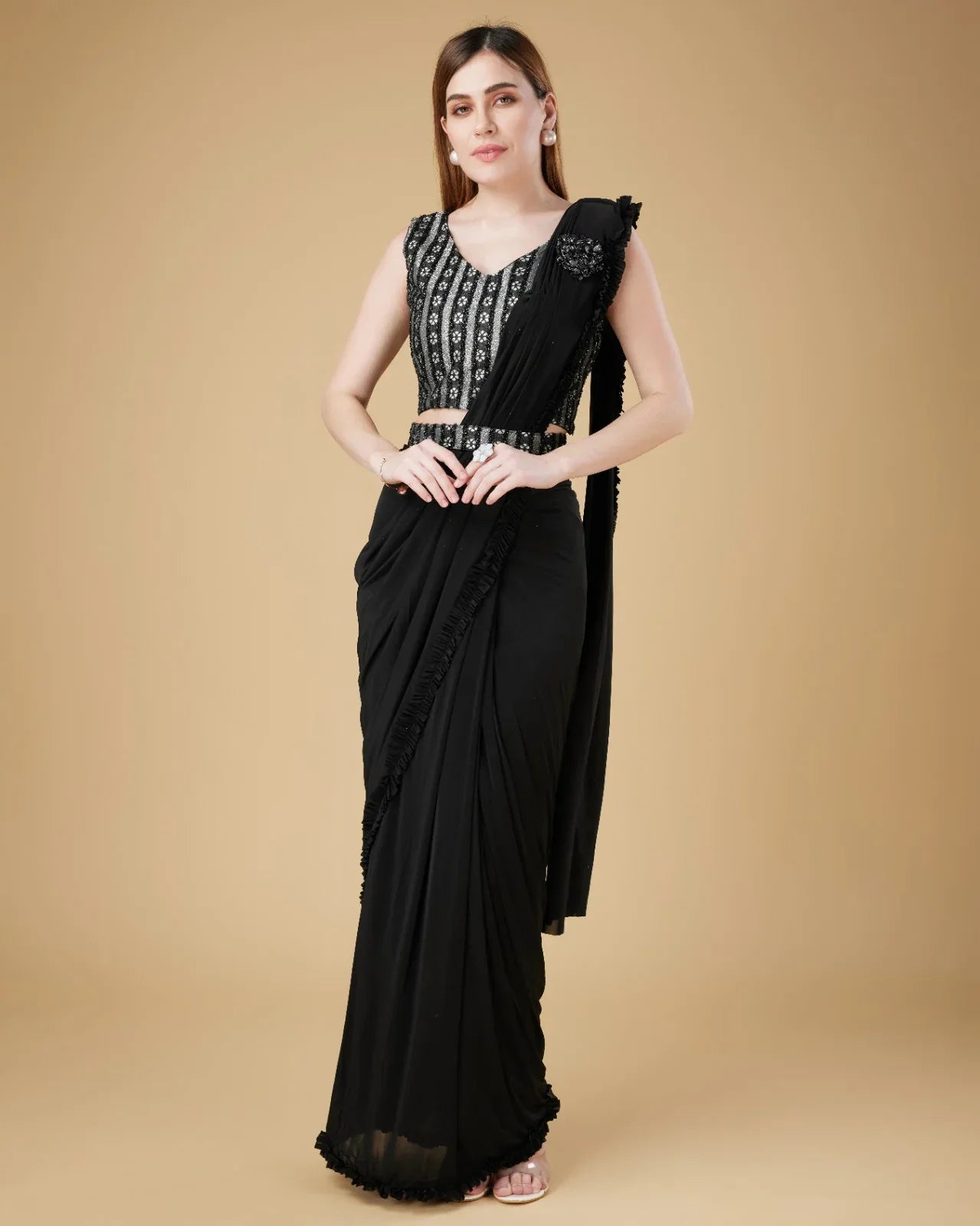 Beautiful Designer Ready To Wear One minute Saree