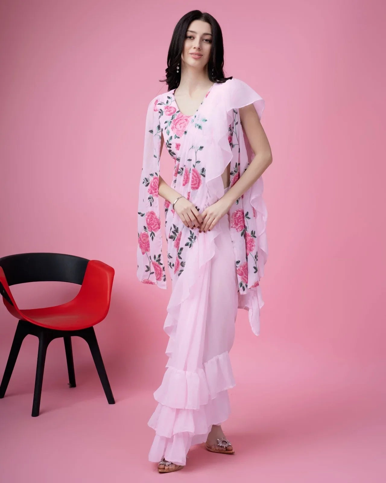 Beautiful Designer Ready To Wear One minute Saree