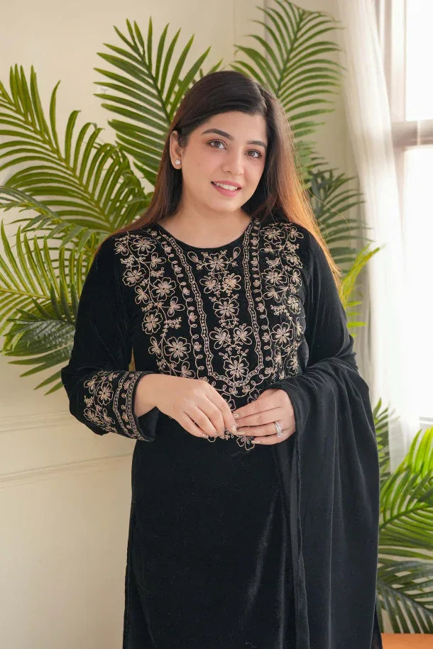 Beautiful Designer Shanya Pure High Quality Velvet Suit Set
