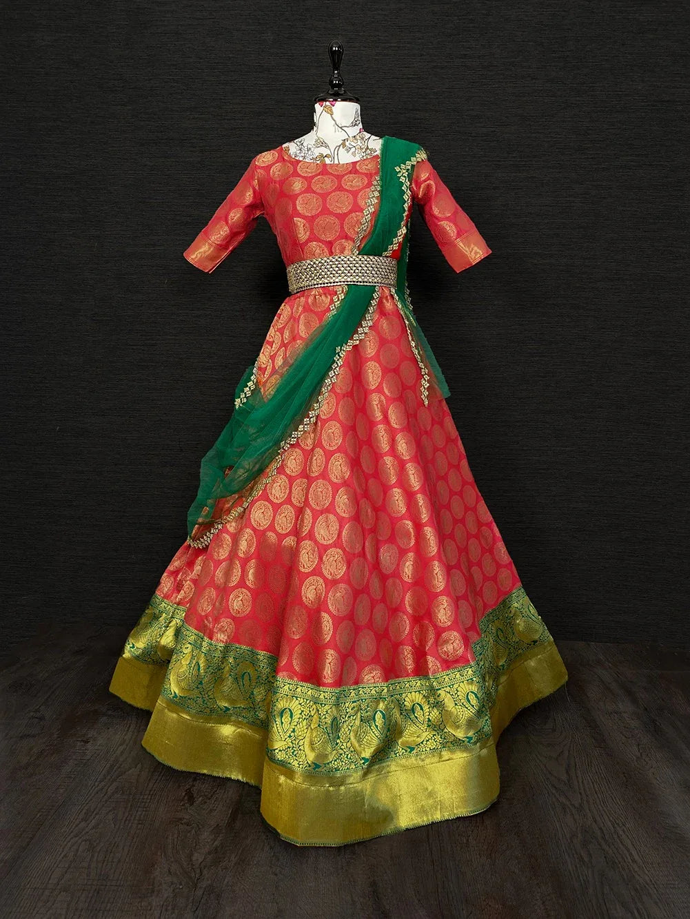 Beautiful Designer Jacquard Lehenga Choli Design No 2008