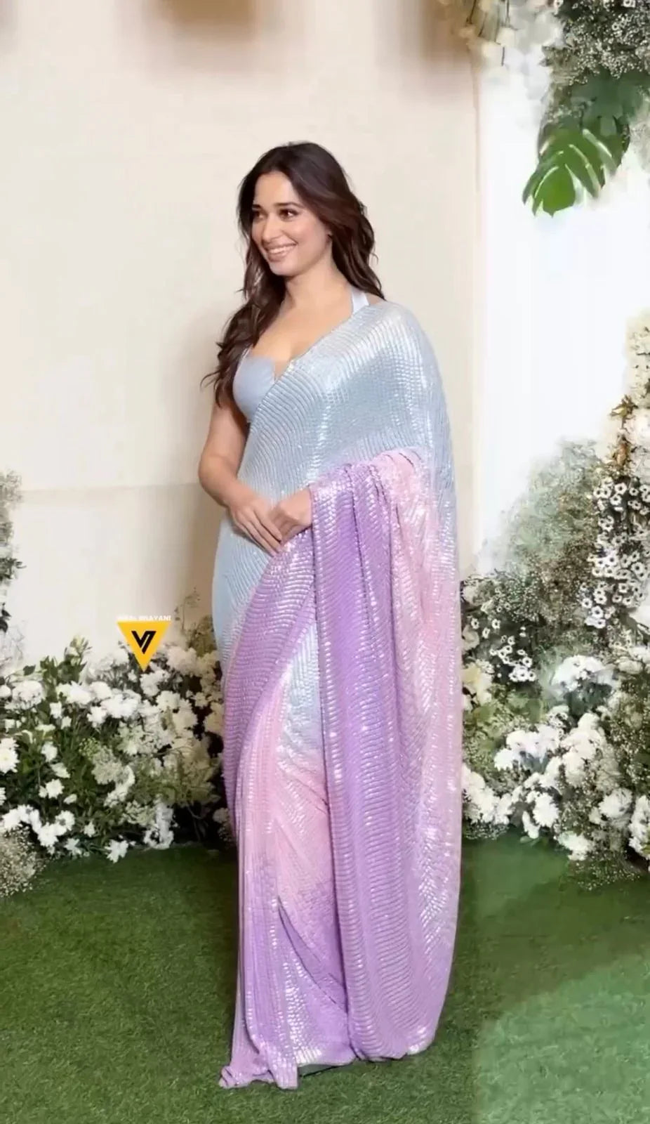 Beautiful Designer Padding Color In Heavy Georgette Sequanc Saree Design 5312