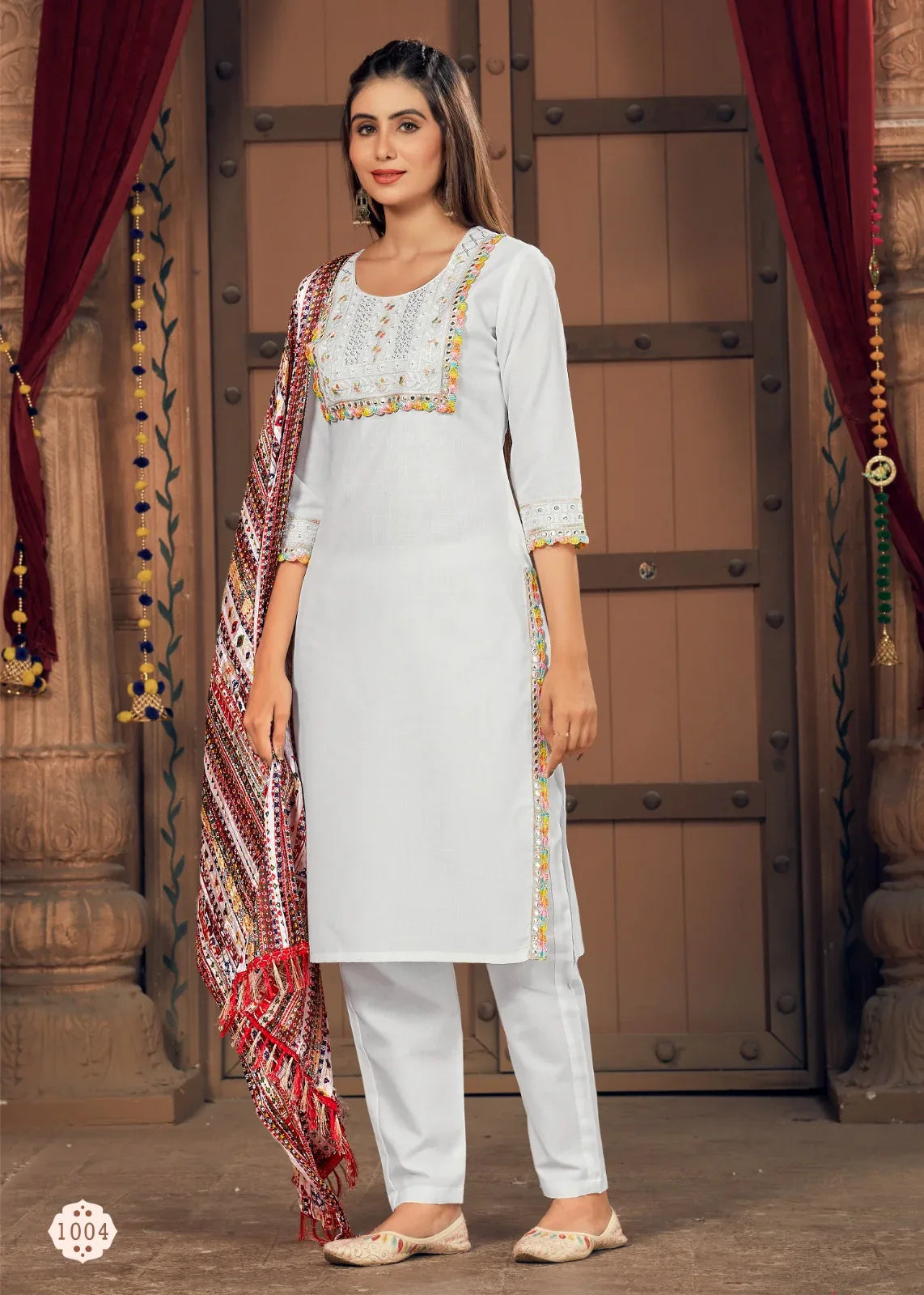 Beautiful Designer Traditional Pure Cotton Women&