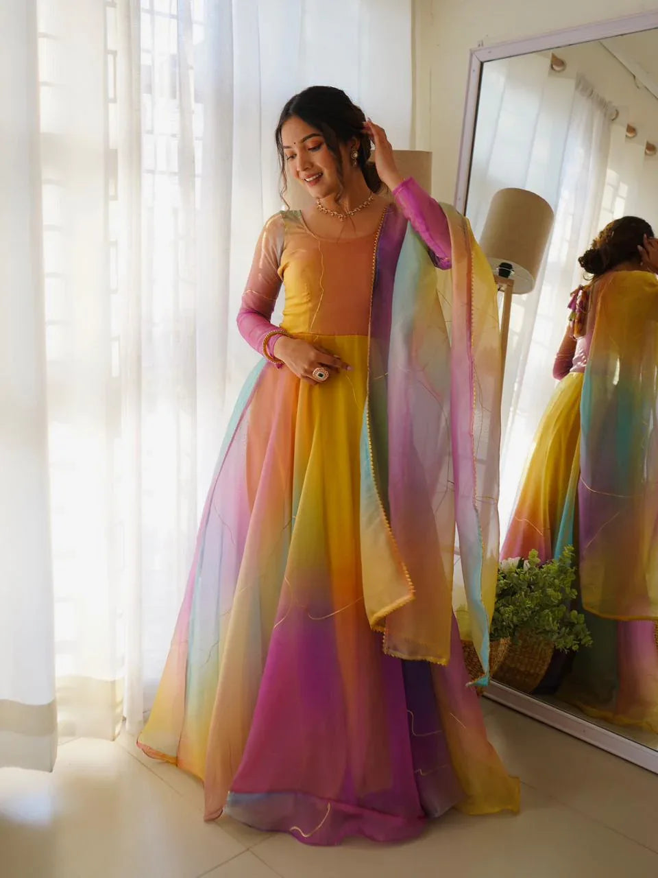 New Party Wear Designer Look Mastani Organza Silk Gown | Buy Online at Anant Exports New Party Wear Designer Look Mastani Organza Silk Gown | Buy Online at Anant Exports