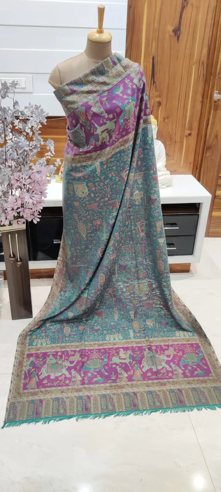 Winter Special Pashmina Wool Kashmiri Kani Men&