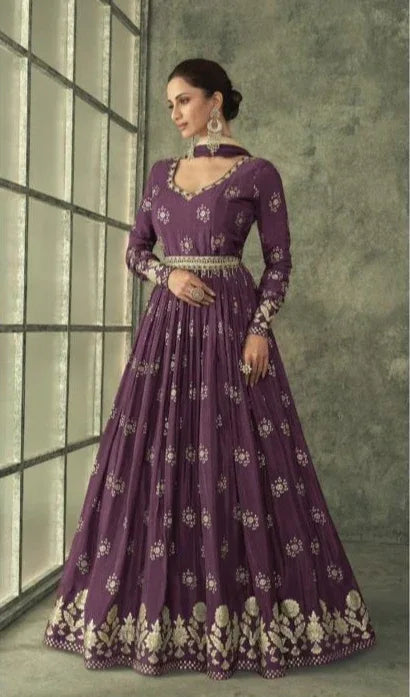 Sayuri Designer Shine Gold Readymade Gowns (2799x03)