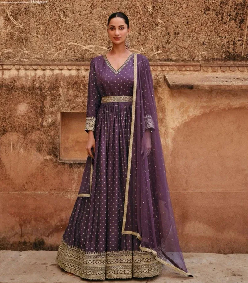 Sayuri Apsara Viscose Designer Gown With Dupatta Collection (2899x03)