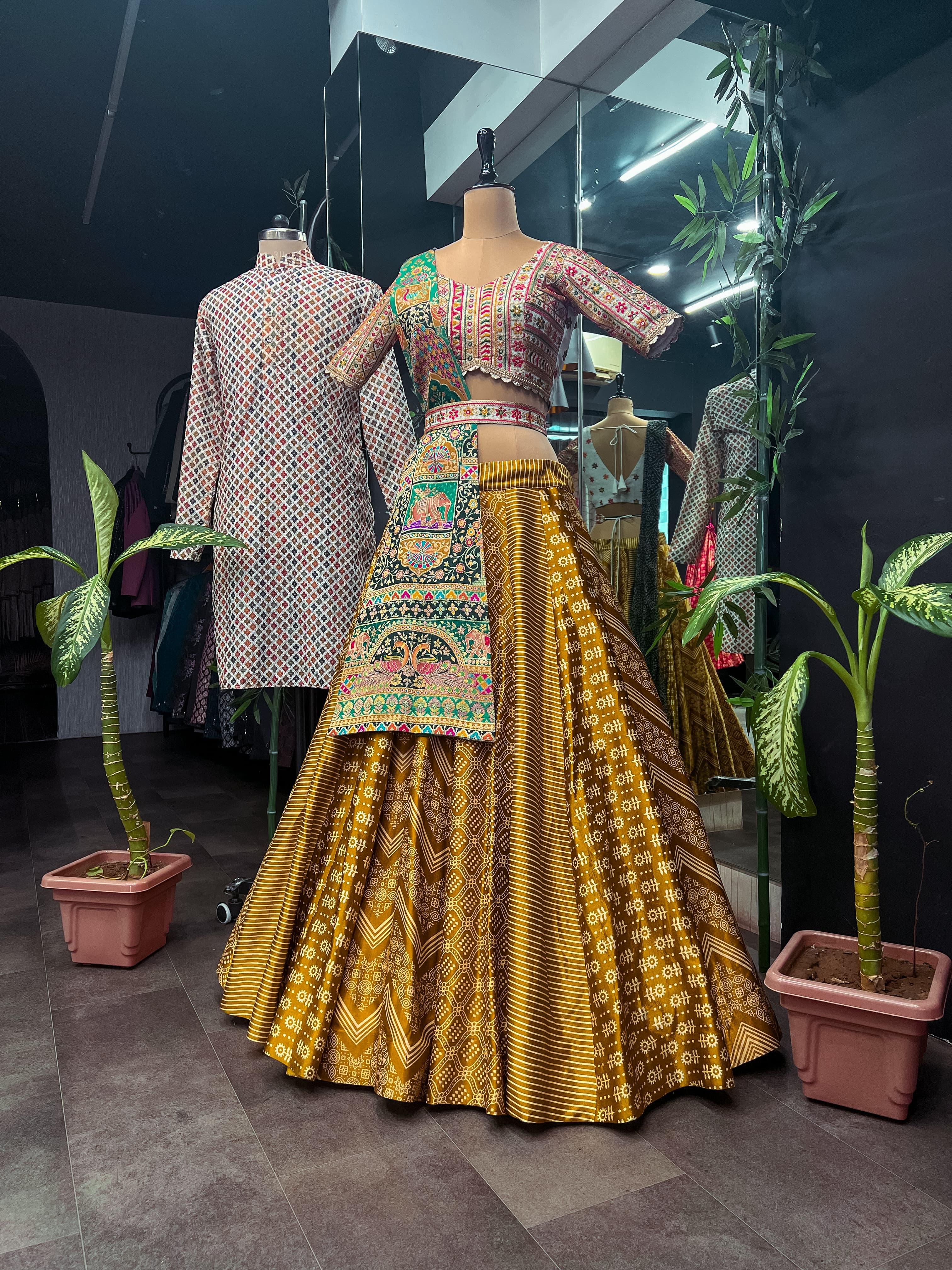 Beautiful Designer Couple Lehenga Choli