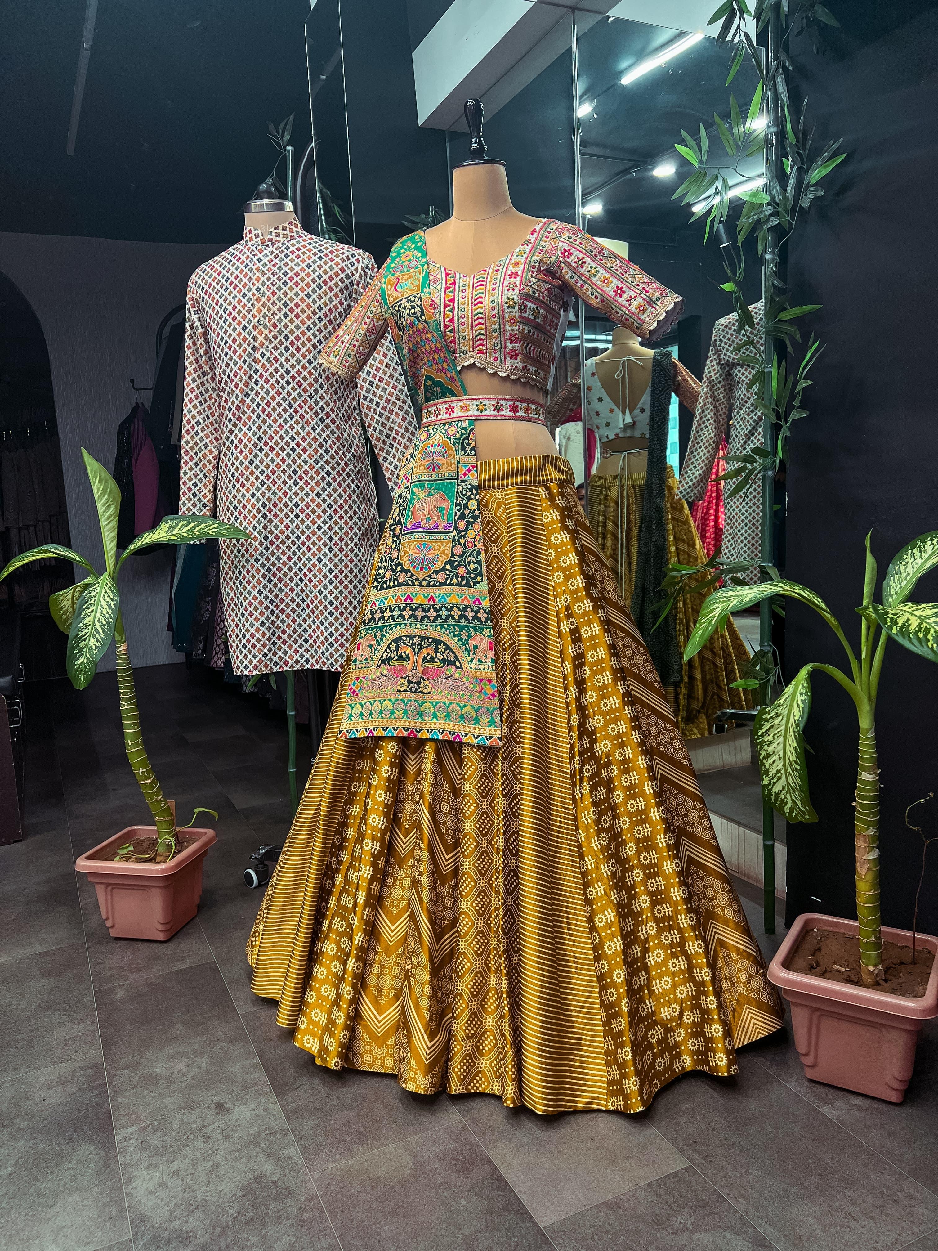 Beautiful Designer Couple Lehenga Choli