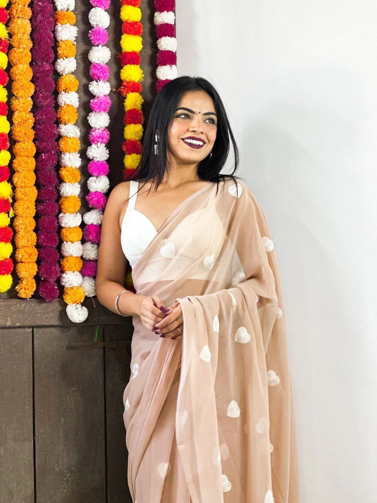 Beautiful Designer Pure Georgette Saree
