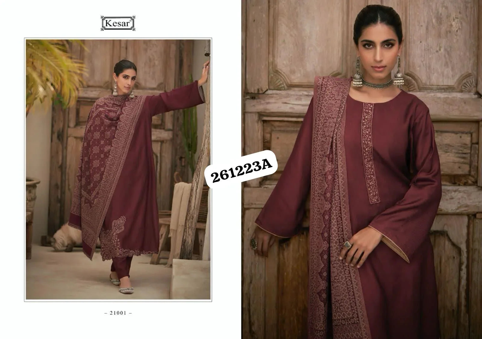 Beautiful Designer Pure Pashmina Salwar Suit