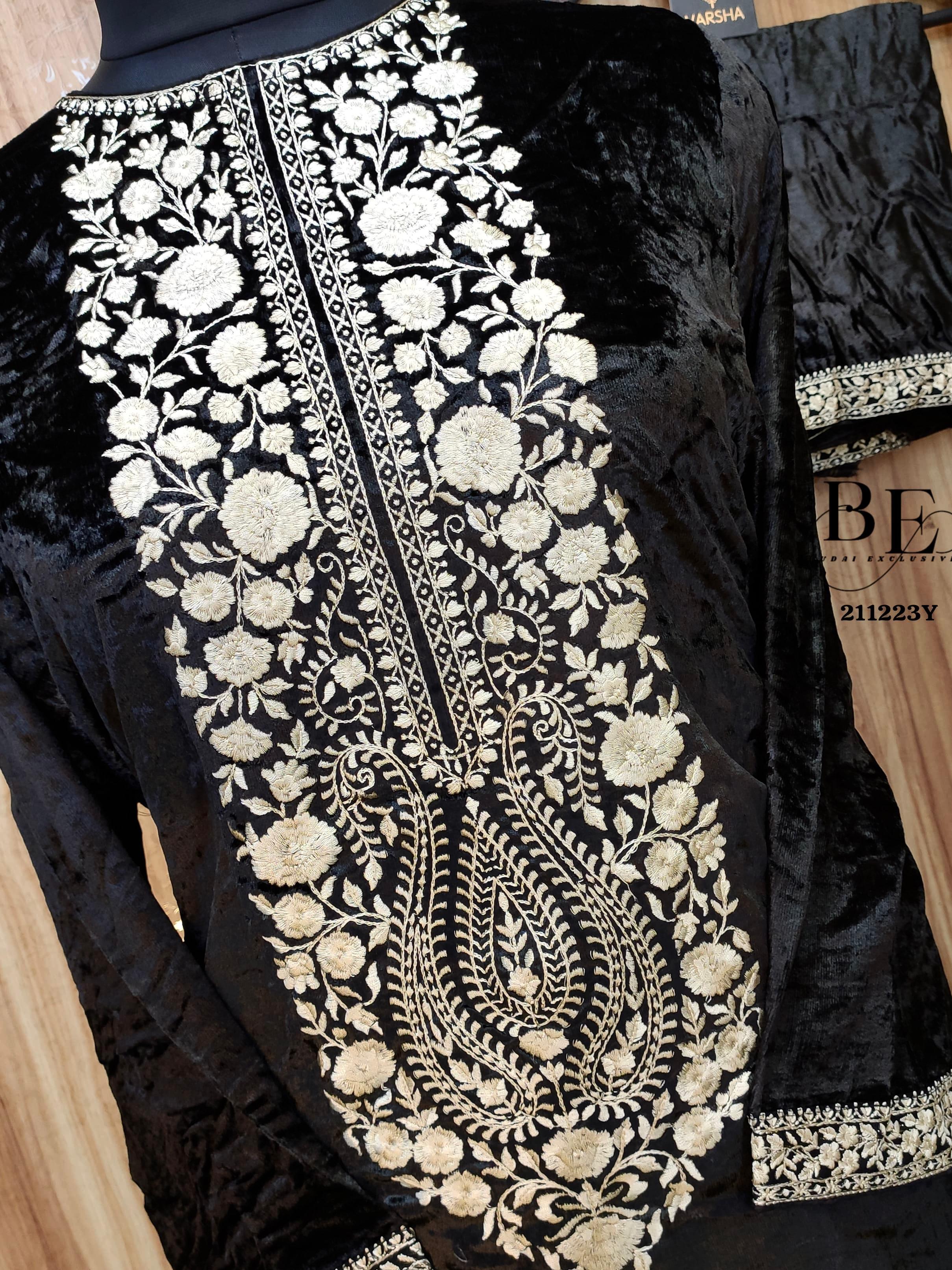 Beautiful Designer Pure Velvet Salwer Suit