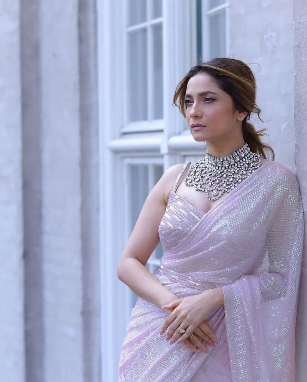 Beautiful Designer Georgette Sequence Saree