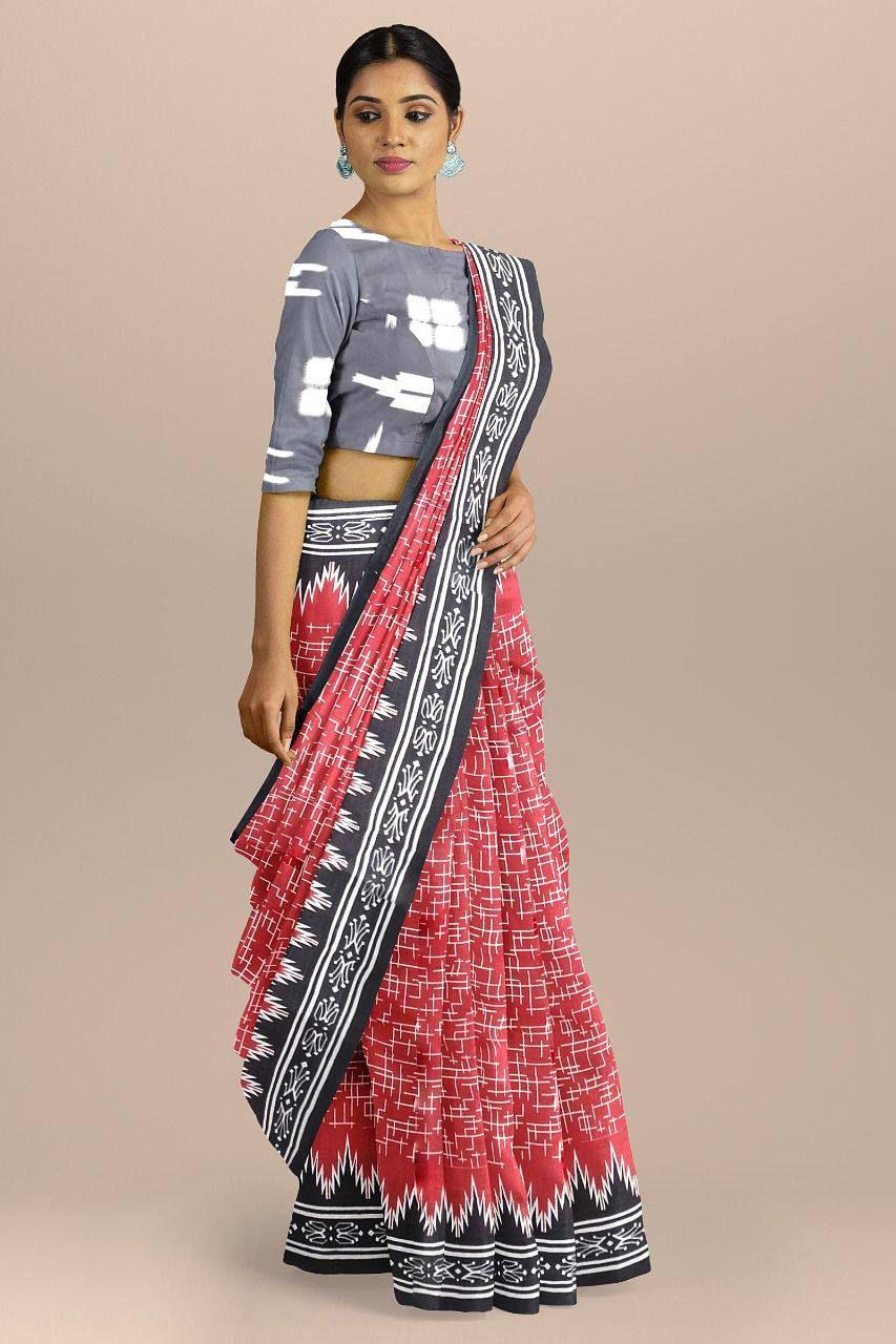 Beautiful Designer Soft Pure Cotton Saree