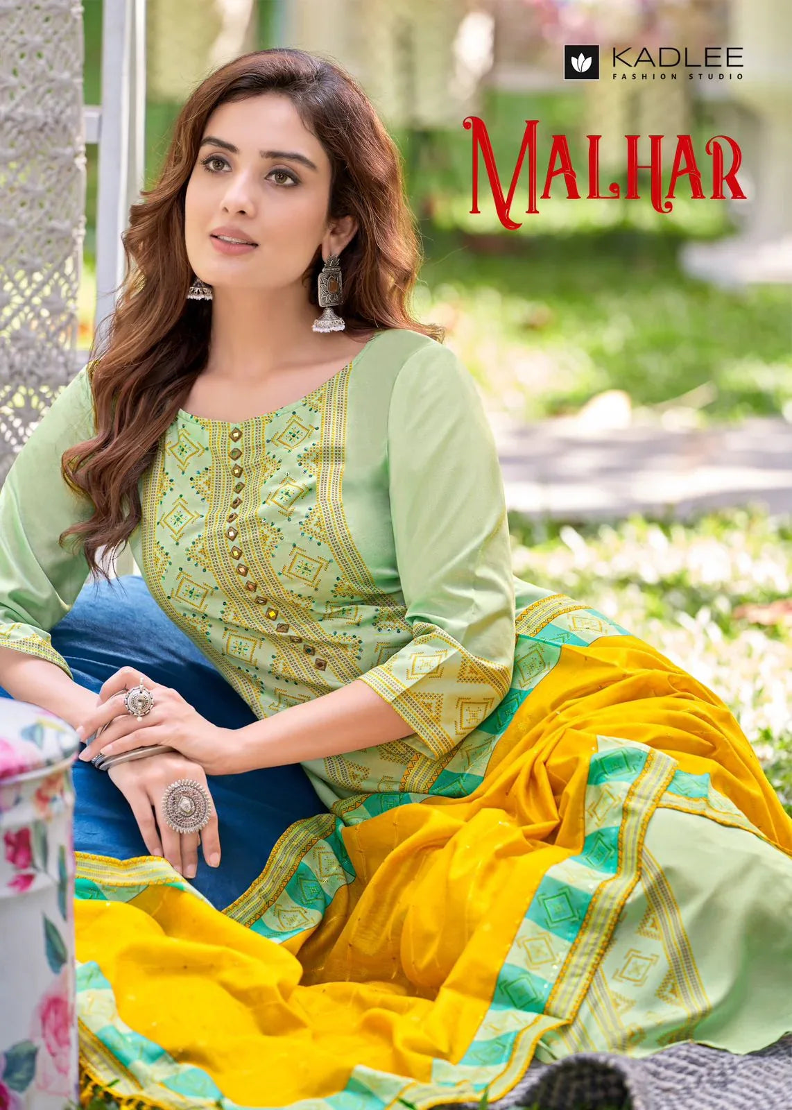 Kadlee Malhar Festive Wear Kurtin Pant With Dupatta (895x04)