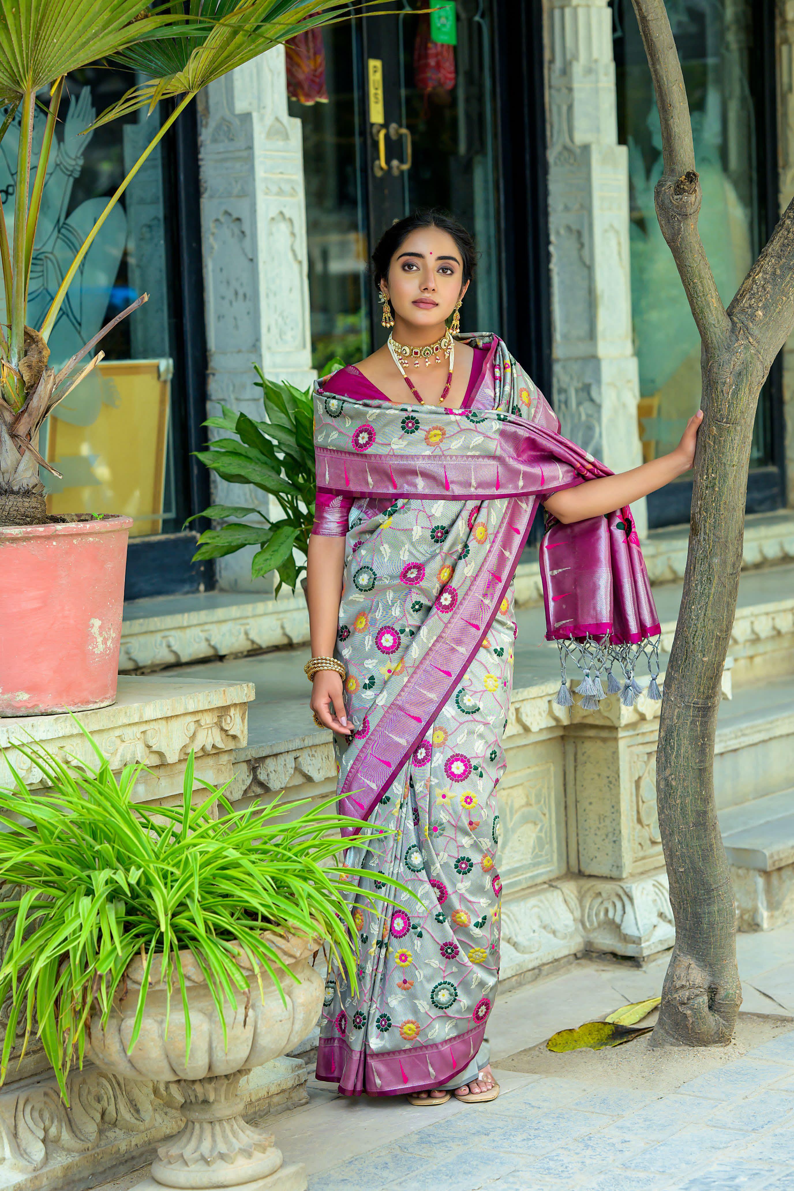 Beautiful Designer Soft Banarasi Silk Paithani Saree