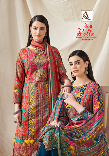 Alok Suit Bella-5 Designer Pakistani Salwar Kameez (691x05)