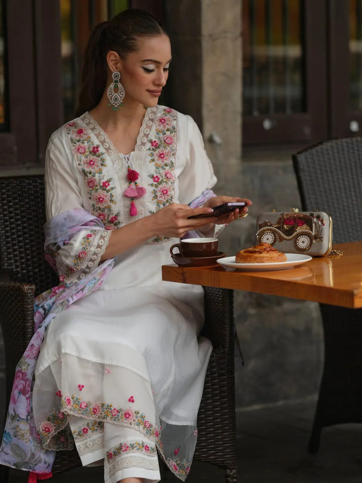 Beautiful Designer Kurti Pant With Dupatta