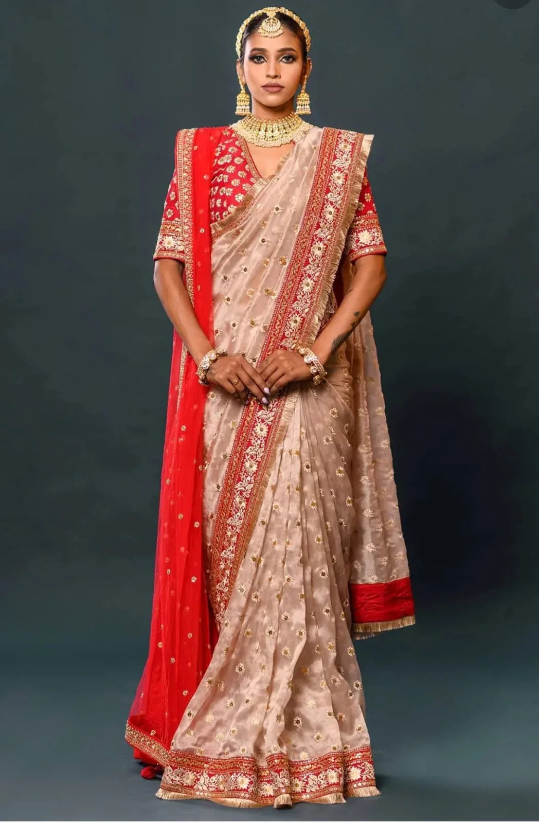 Beautiful Designer Soft Orgenza Silk Saree