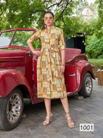 Diya Trends Sawariya Vol 1 by Kajal Style Kurti with Dupatta Bottom Muslin