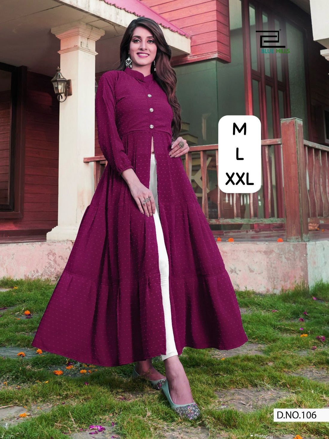 Blue Hills Zia 2.0 Designer Heavy Bubble Georgette Kurti