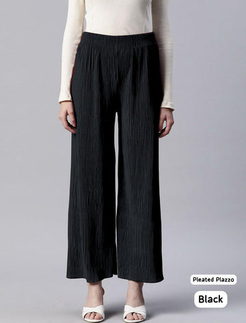 Beautiful Designer Pleated Lycra Palazzo