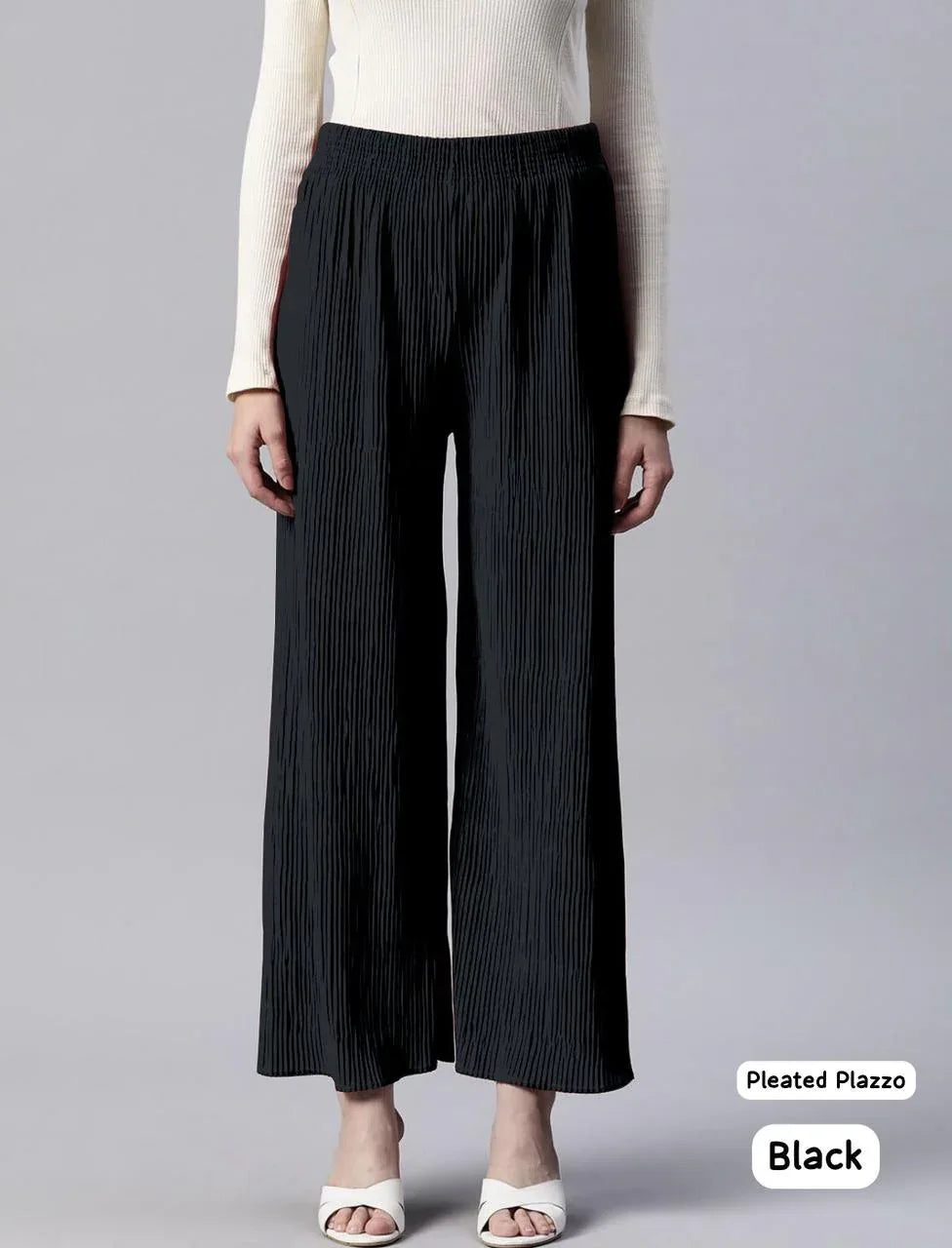 Beautiful Designer Pleated Lycra Palazzo