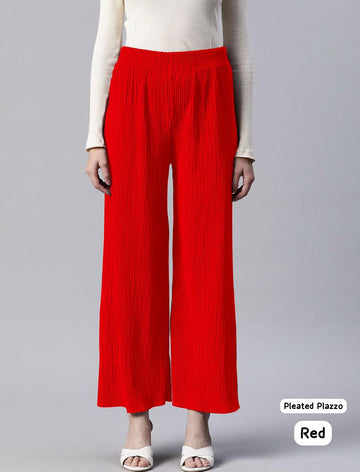 Beautiful Designer Pleated Lycra Palazzo