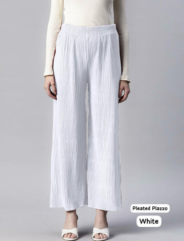 Beautiful Designer Pleated Lycra Palazzo