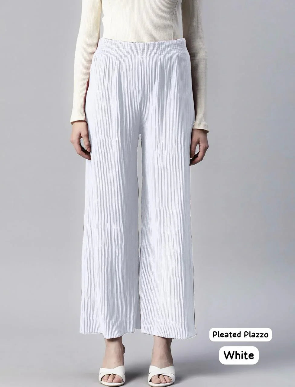Beautiful Designer Pleated Lycra Palazzo