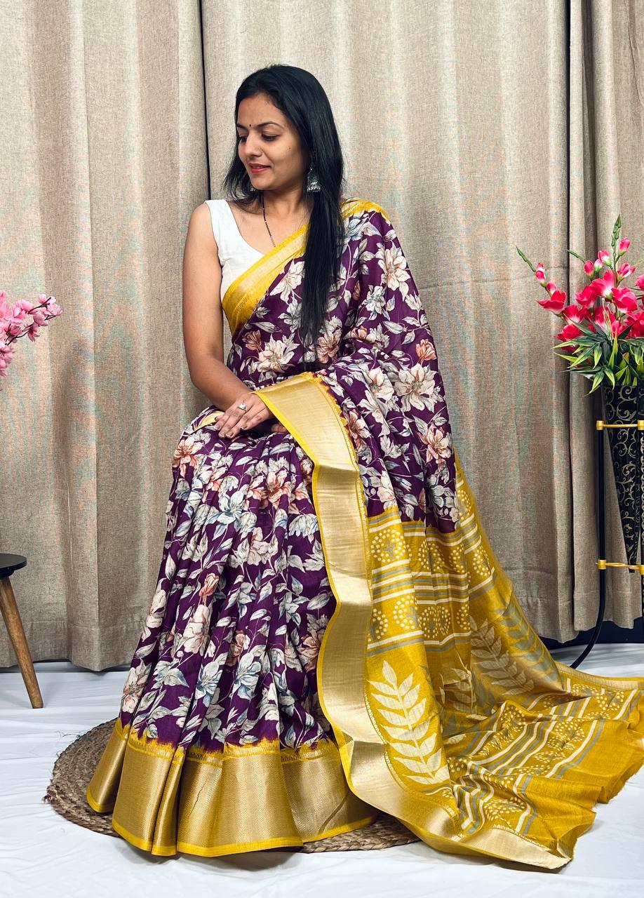 Beautiful Designer Soft Dola Silk Saree