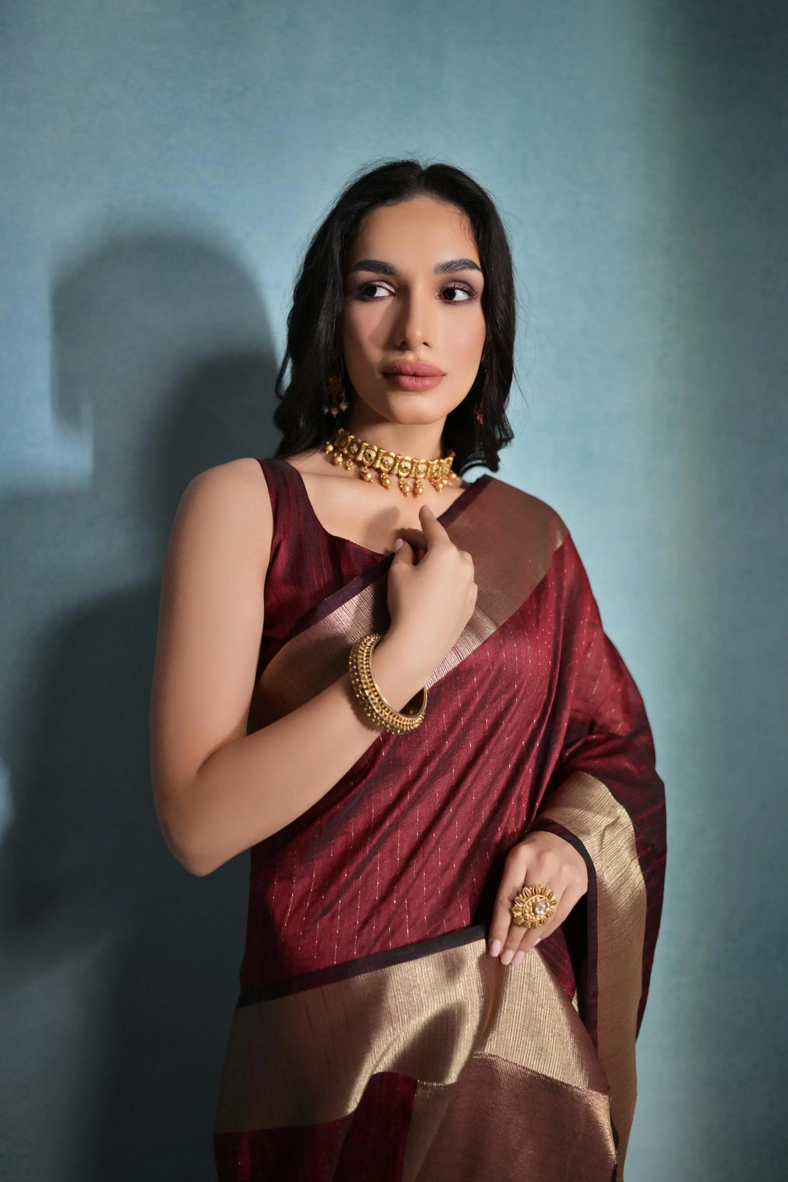 Beautiful Designer Soft Banarasi Raw Silk Saree